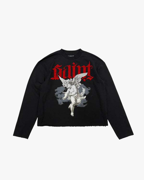 Kids Saint Crop Rhinestone Crewneck