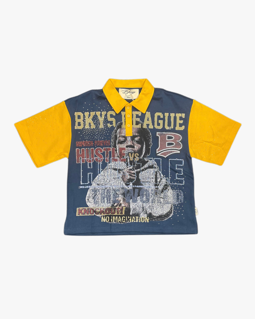 BKYS League Rhinestone Polo Shirt