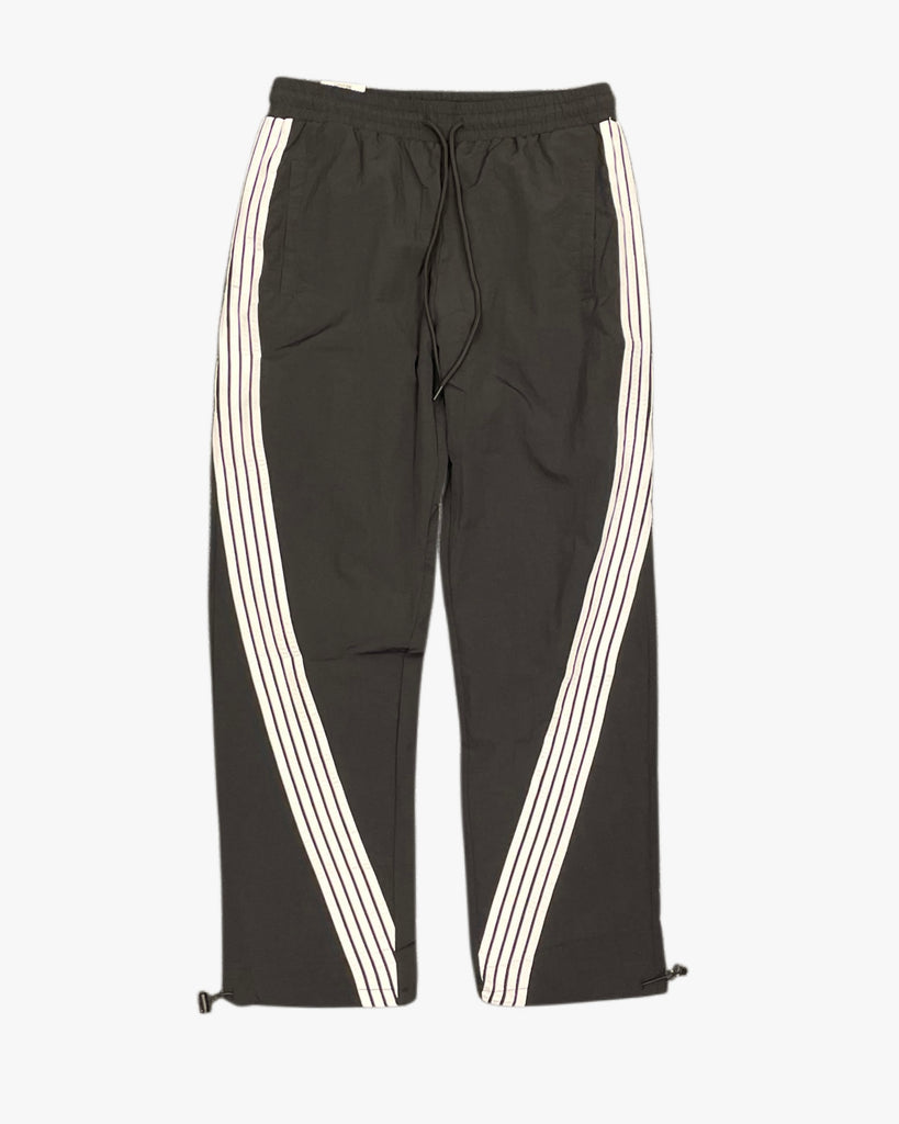 Curved Striped Nylon Joggers