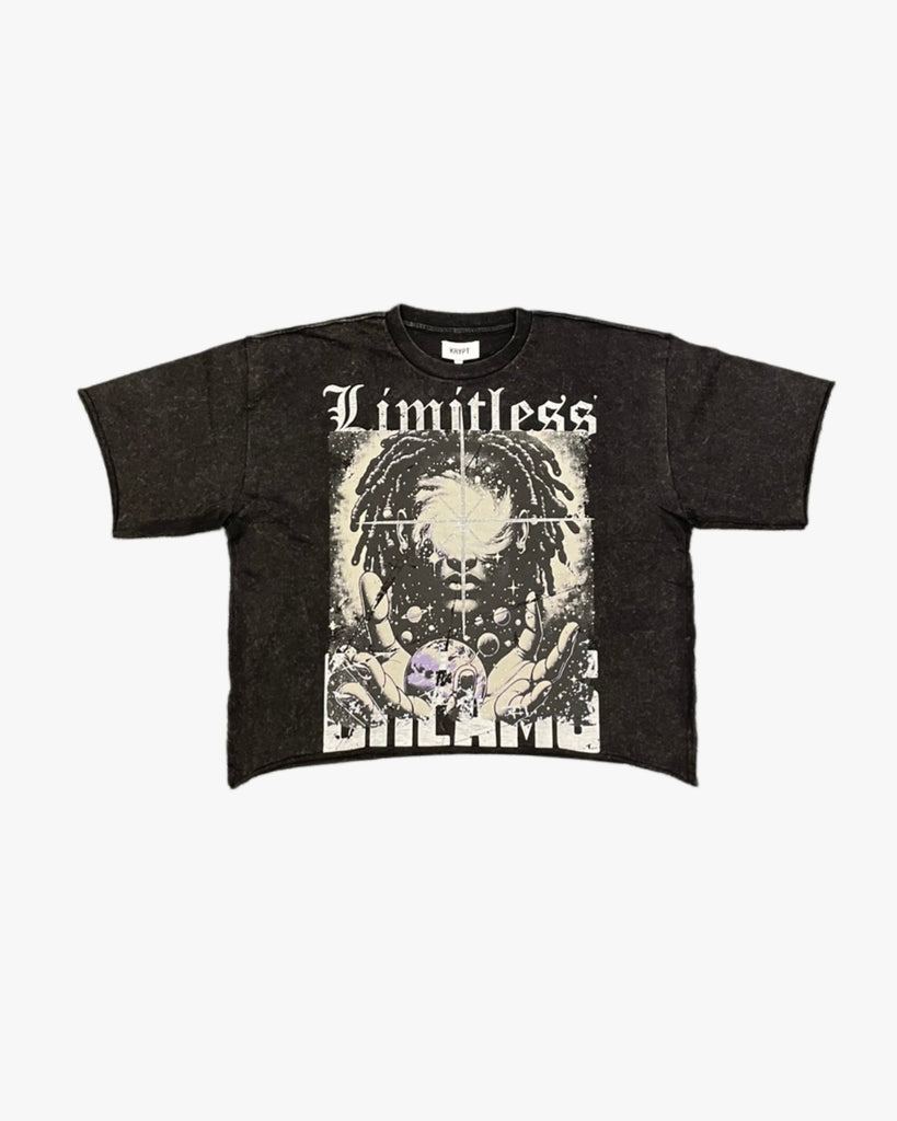 Kids Limitless Rhinestone Cropped Tee