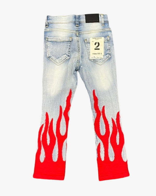 Live Fast Toddlers Stacked Jeans