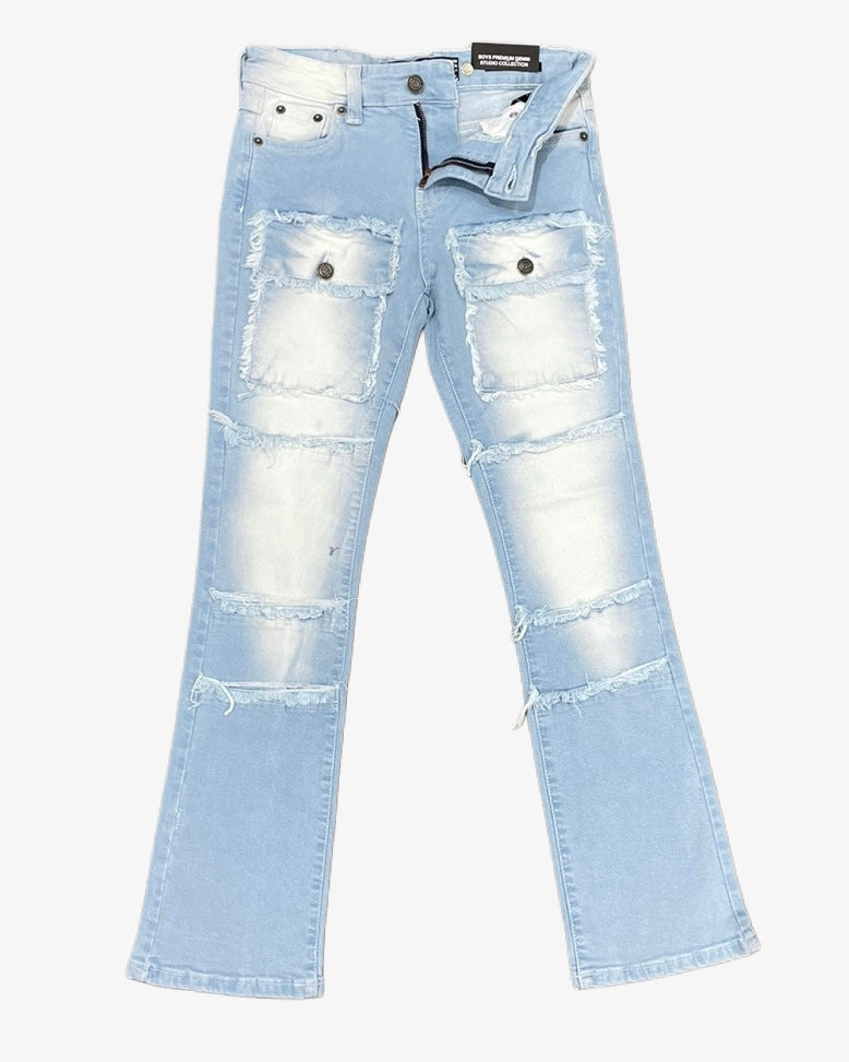 Cargo Two-Tone Kids Jeans