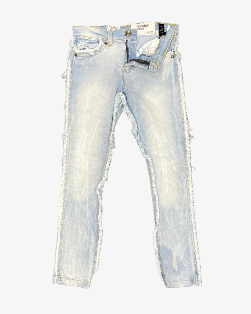 Frayed Denim Kids Jeans