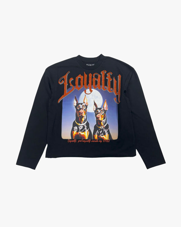 Kids Loyalty Crop Rhinestone Crewneck