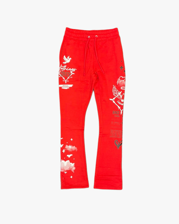 Nothings Given Stacked Joggers