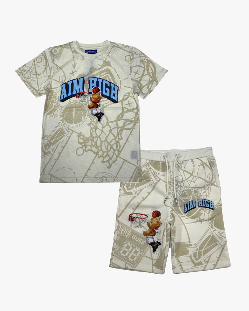 Aim High Graphic Tee & Shorts Kids Set