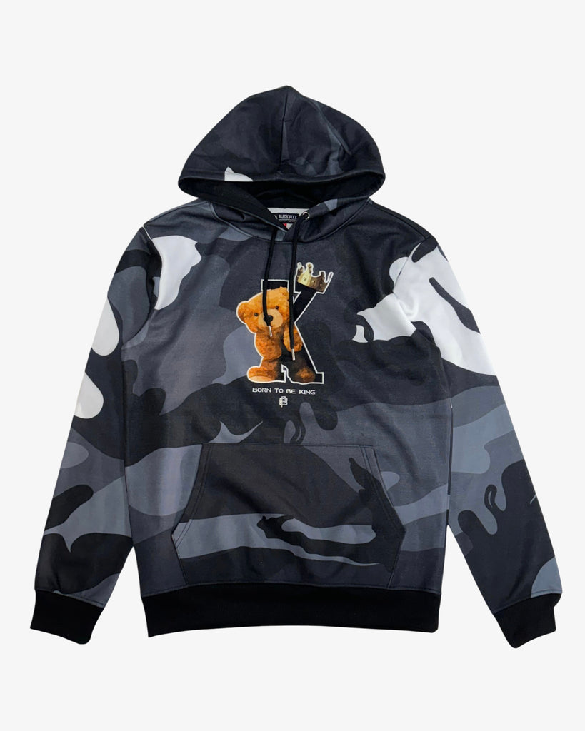 Born to be King Camo Hoodie