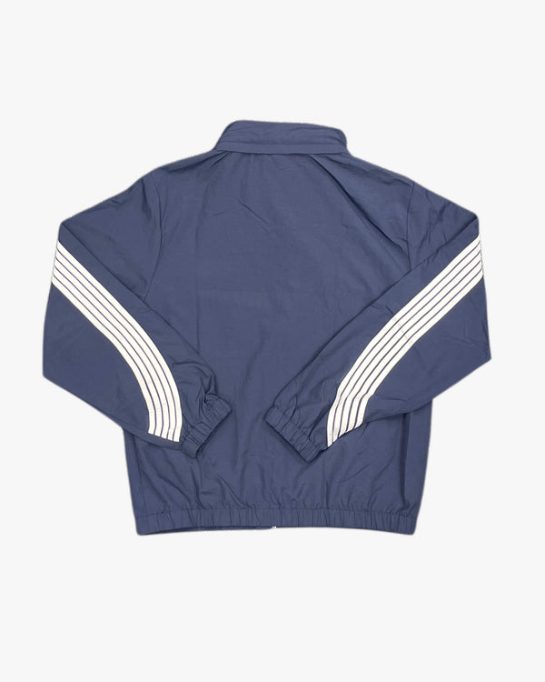 Curved Striped Windbreaker Jacket