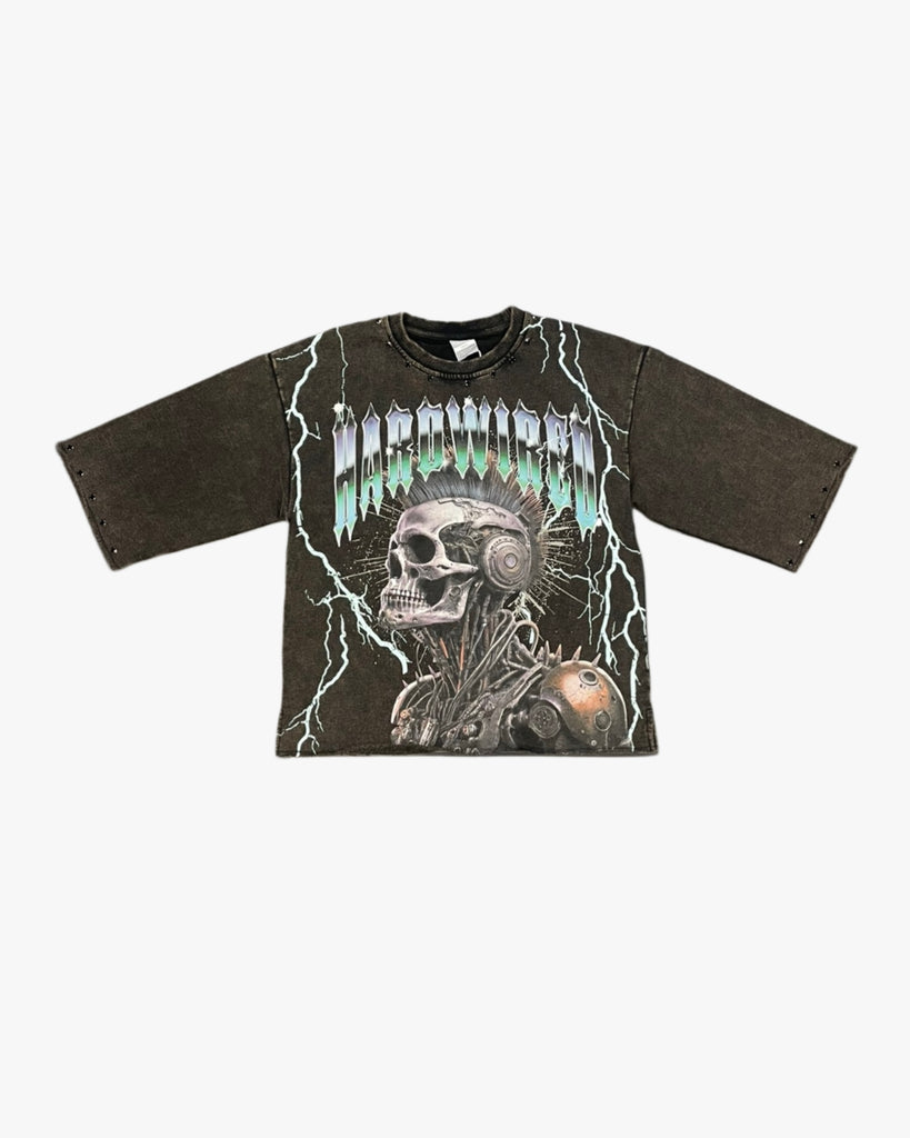 Hardwired Skull Cropped Tee