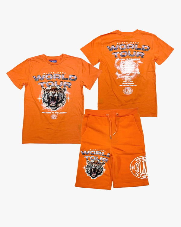 Warrior Mindset Graphic Tee & Shorts Toddler Set