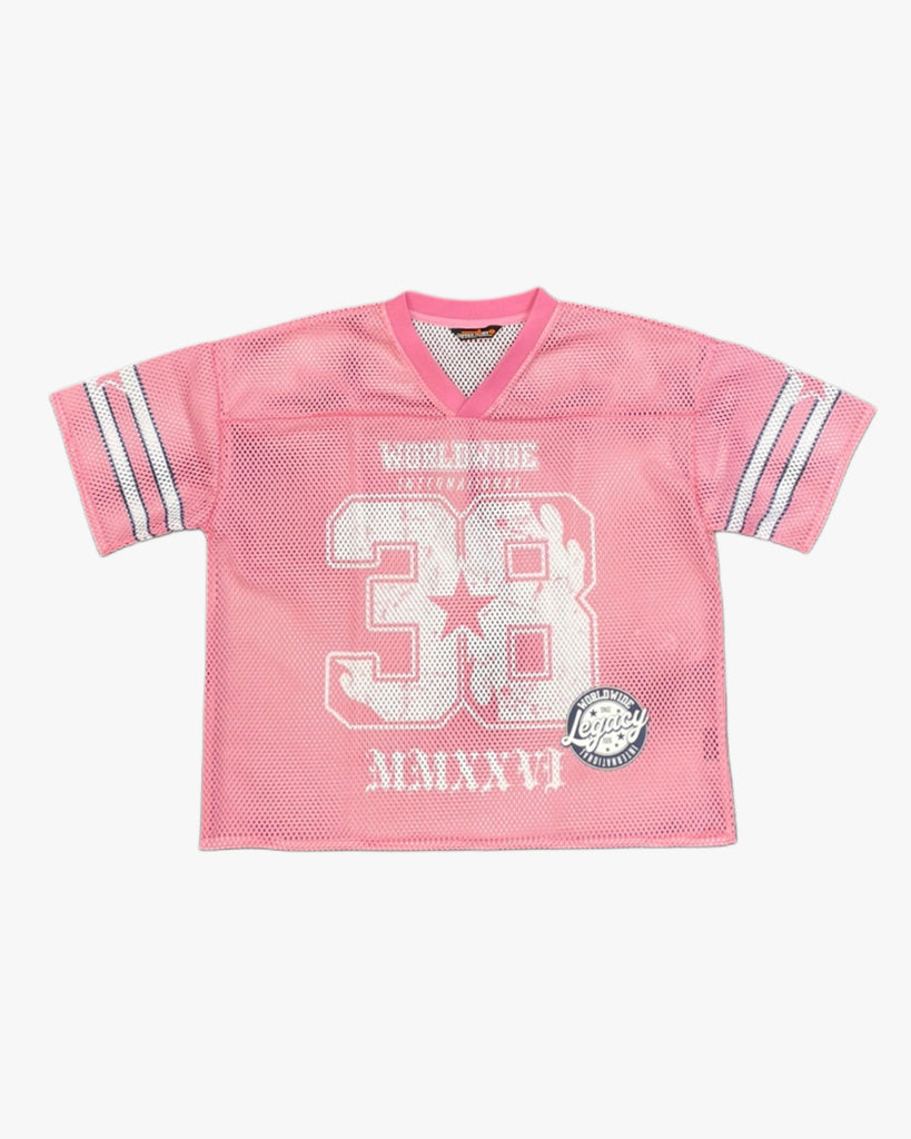 Athletic Oversized Cropped Jersey