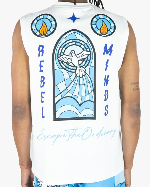 Dove Sleeveless Graphic Tee