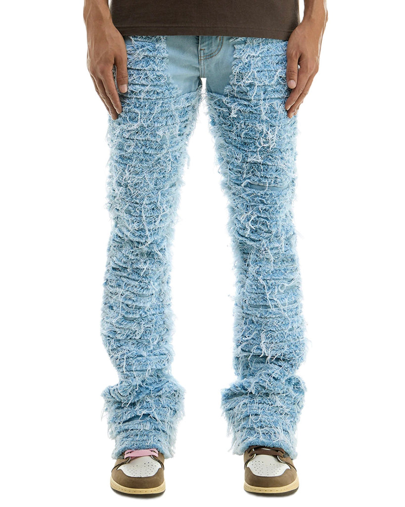 KDNK Blaze Flare Distressed Jeans