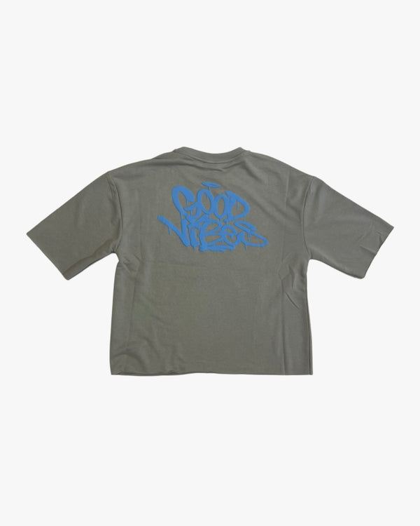 Good Vibes Face Cropped Graphic Tee