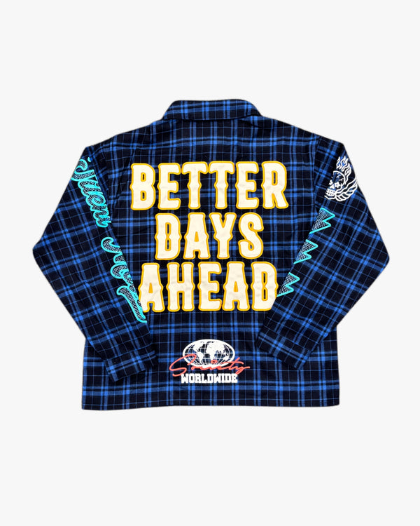 Silent Moves Rhinestone Flannel