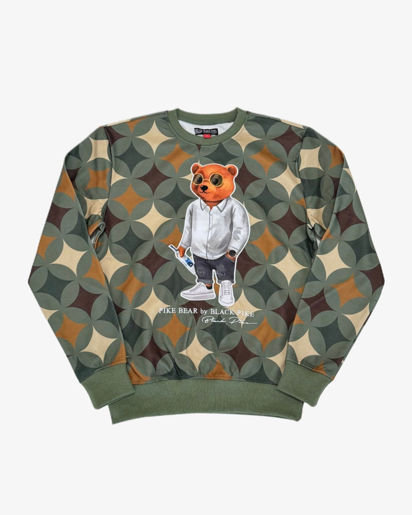 Multicolor Bear Crewneck