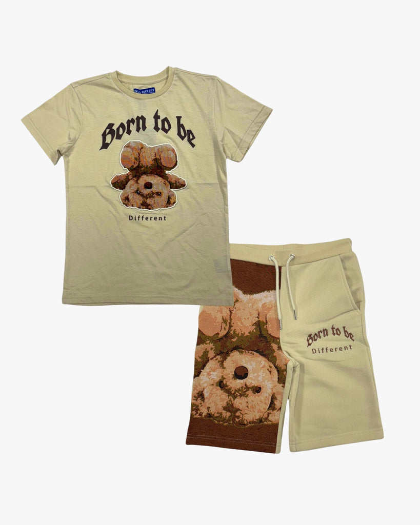 Bear Graphic Tee & Shorts Toddler Set