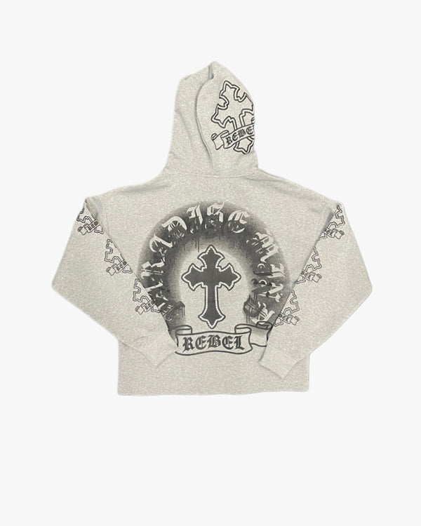Paradise Cross Cropped Hoodie