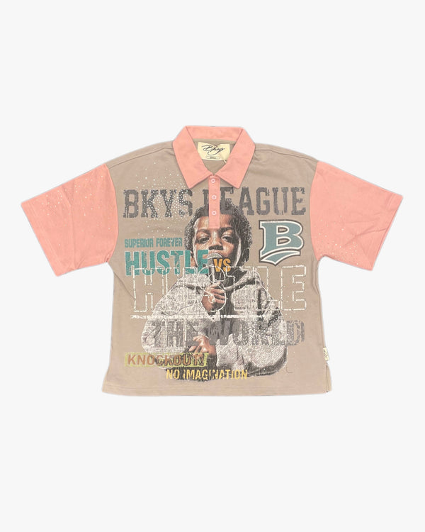 BKYS League Rhinestone Polo Shirt