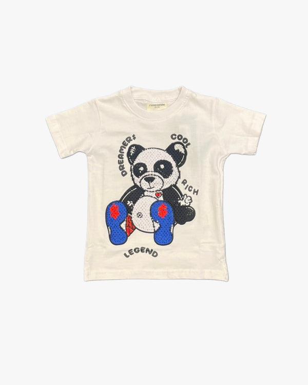 Toddler Panda Rhinestone Tee