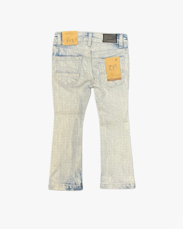 Toddler Rhinestone Stacked Jeans