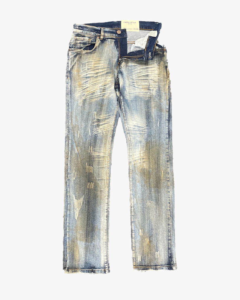 FWRD Denim Washout Relaxed Jeans