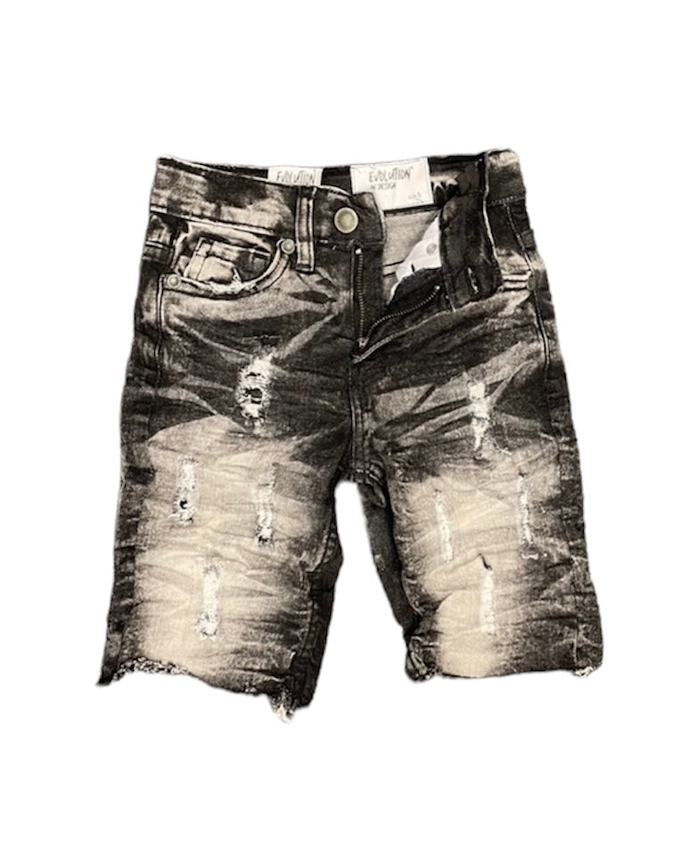 Washed Faded Toddlers Denim Shorts